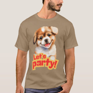 Party Dog girl funny T-Shirt