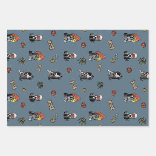 Party Dog Wrapping Bundle Wrapping Paper Sheet