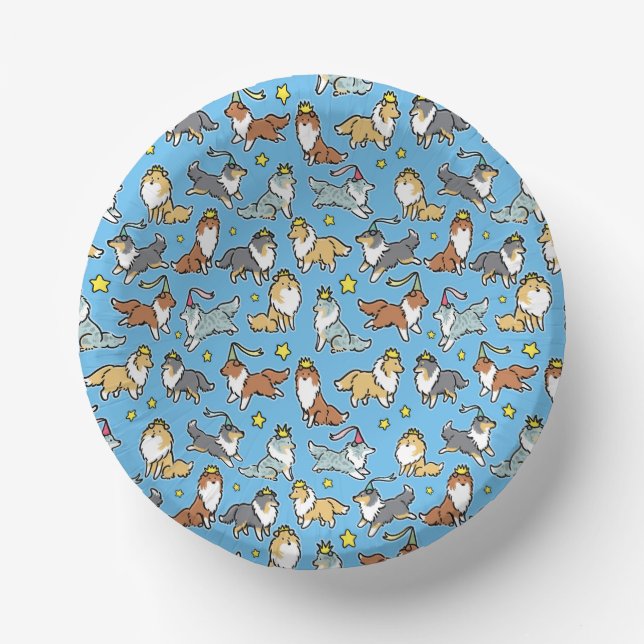 Party Dogs Paper Plate (Front)