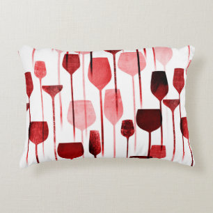 Party drinks seamless pattern decorative cushion