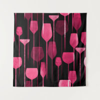 Party drinks seamless pattern