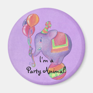 Party Elephant magnet