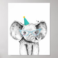 Party Elephant Wild Safari Animals Birthday Decor
