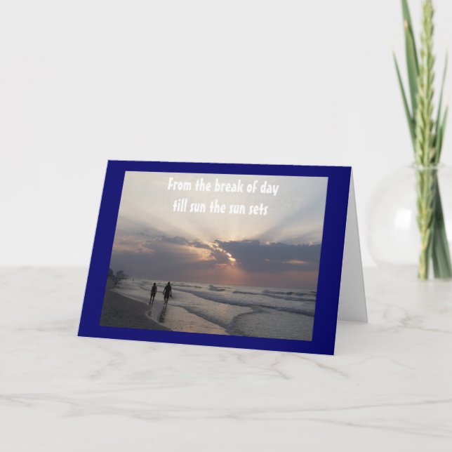 PARTY, ENJOY/NEVER LOOK BACK 40th Card (Front)