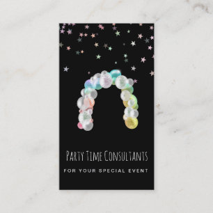 *~* Party Event Planner Rainbow Balloons  Business Card