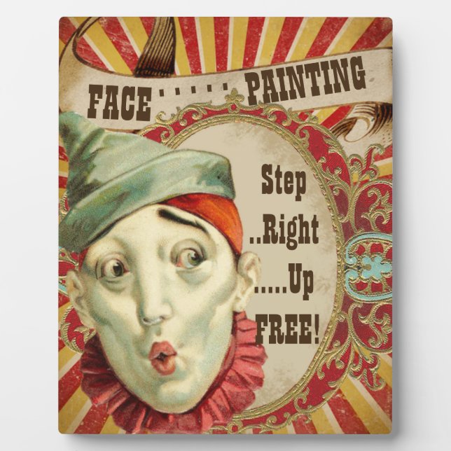 Party Face Painting Sign Plaque (Front)