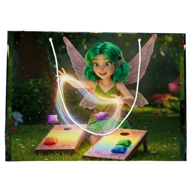Party Fairy Bridal Shower  Large Gift Bag (Back)