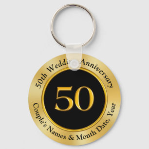 Party Favor Ideas for 50th Wedding Anniversary Key Ring