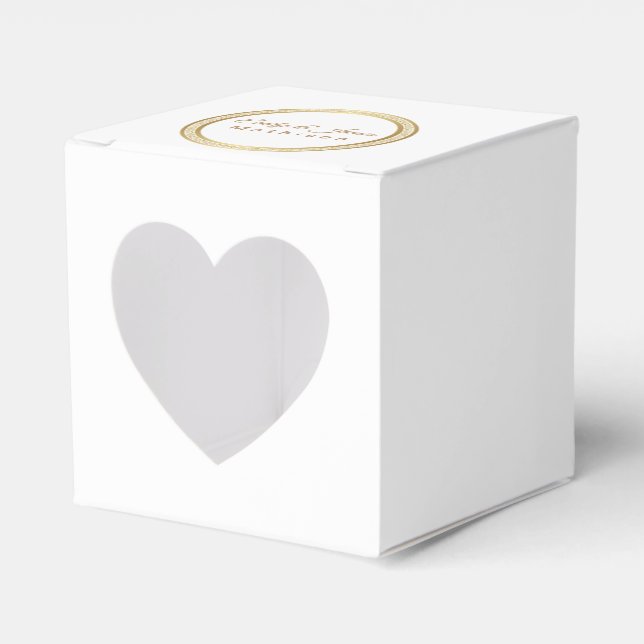 Party Favour Box-Gold Eternal Circle Favour Box (Front Side)