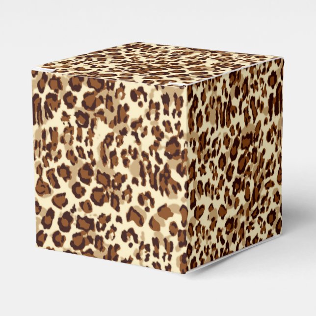 Party Favour Box-Leopard Print Favour Box (Front Side)