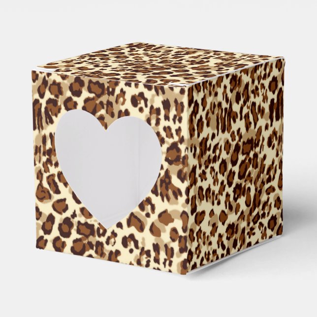 Party Favour Box-Leopard Print Favour Box (Front Side)