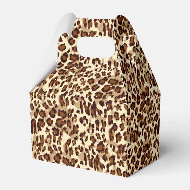 Party Favour Box-Leopard Print Favour Box (Front Side)