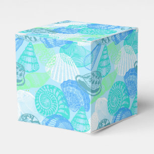 Party Favour Box-Seashells Print Favour Box