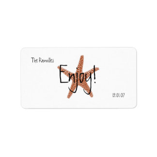 Party Favour Label w/ Starfish