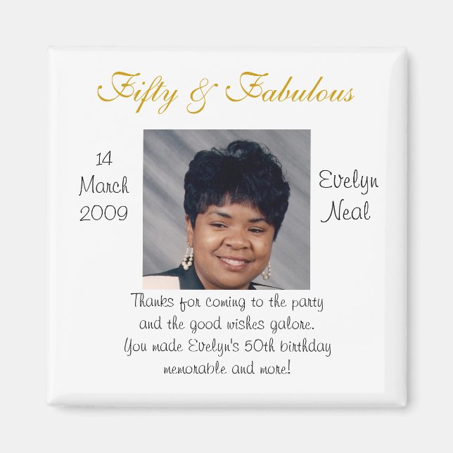 Party Favour Magnet (Front)