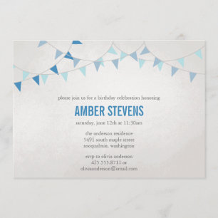 Party Flags Shower/Party Invitation