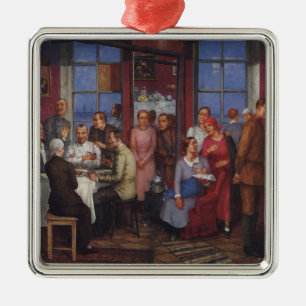 Party For Moving into a New Home Metal Tree Decoration