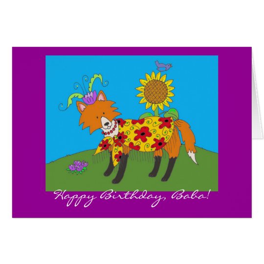 Party Fox Happy Birthday! Card