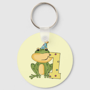 Party Frog 1st Birthday T-shirts and Gifts Key Ring