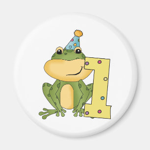Party Frog 1st Birthday T-shirts and Gifts Magnet