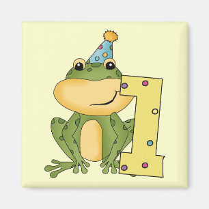 Party Frog 1st Birthday T-shirts and Gifts Magnet