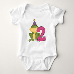 Party Frog 2nd Birthday T-shirts and Gifts