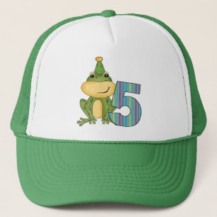 Party Frog 5th  Birthday T-shirts and Gifts Trucker Hat