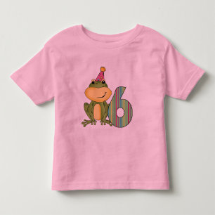 Party Frog 6th Birthday T-shirts and Gifts