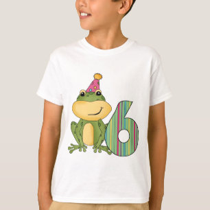 Party Frog 6th Birthday T-shirts and Gifts