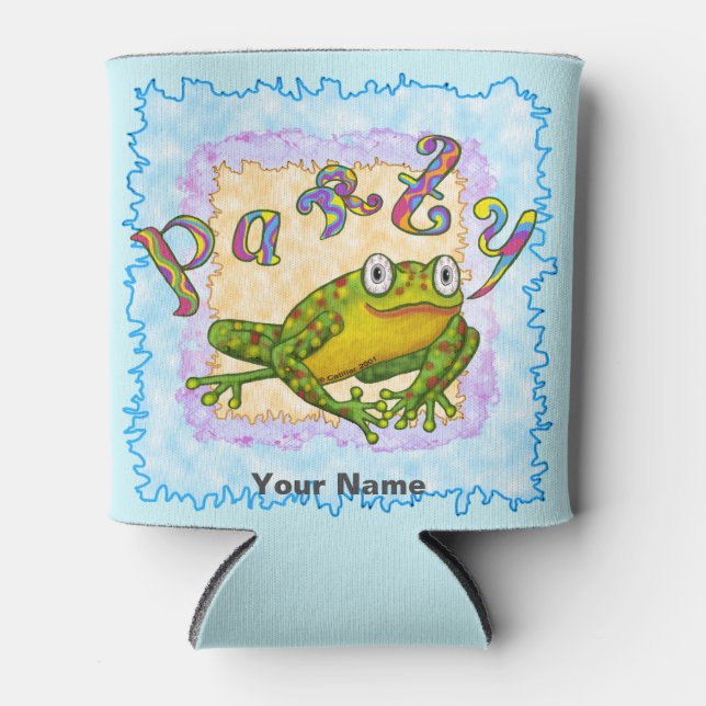 Party Frog  Can Cooler (Front)