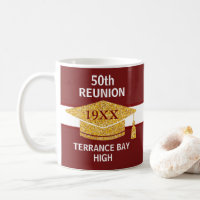 Party! Fun class reunion School colours coffee mug