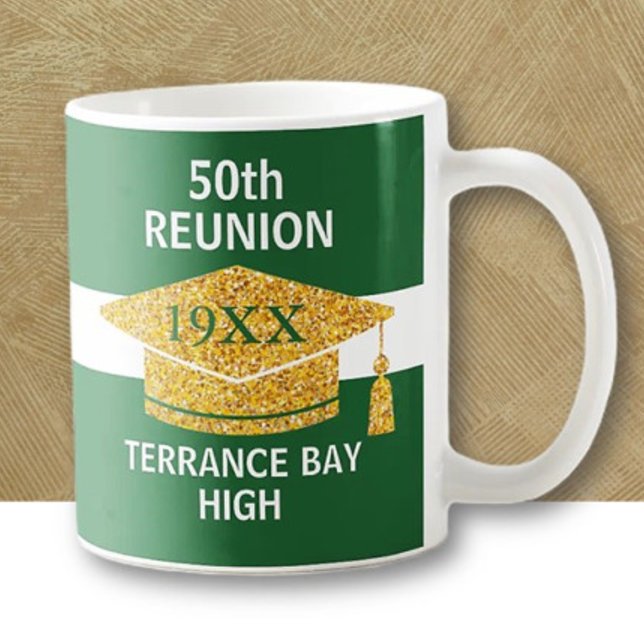 Party! Fun class reunion School colours coffee mug (Creator Uploaded)