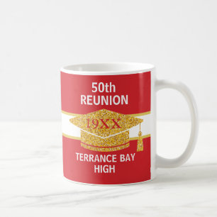 Party! Fun class reunion School colours coffee mug