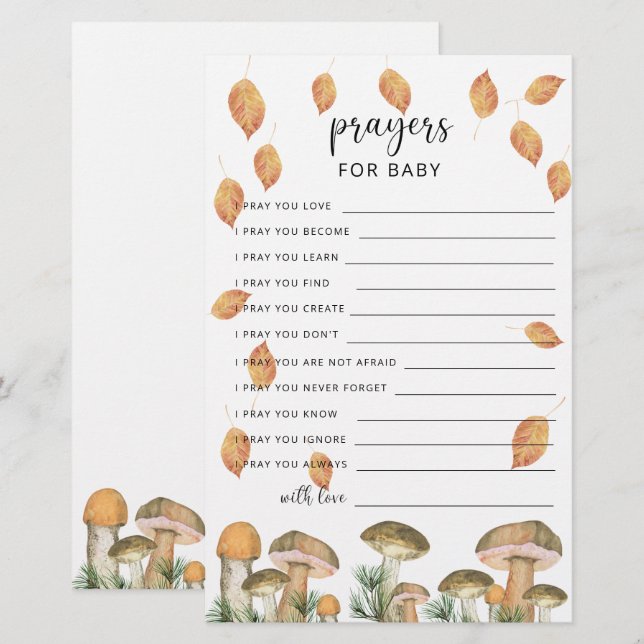 Party game | prayers for baby (Front/Back)