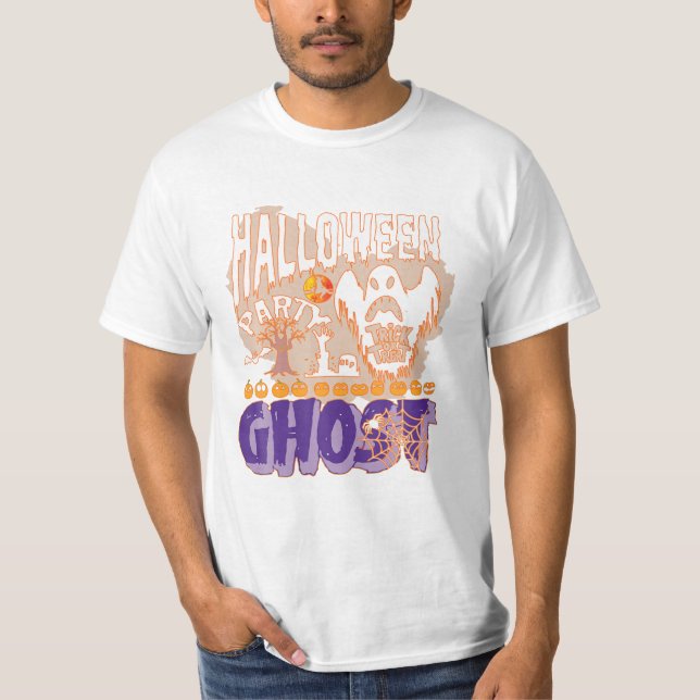 Party Ghost Funny T-Shirt (Front)