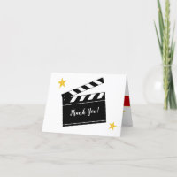 Party Gift Movie Theme Thank You Greeting Card