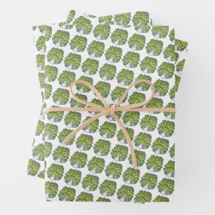 Party Gift Wrap Paper Sheets - Leaf Sheep Sea Slug