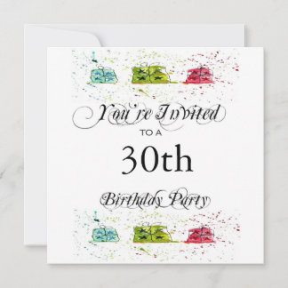 Party Gifts 30th Birthday Party Invitations