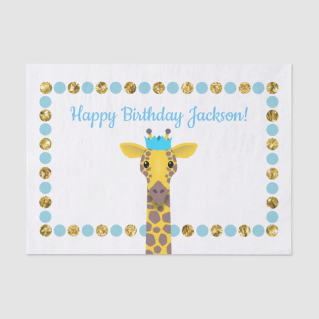 Party Giraffe Tissue Paper (Front)