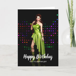 Party Girl Birthday Card