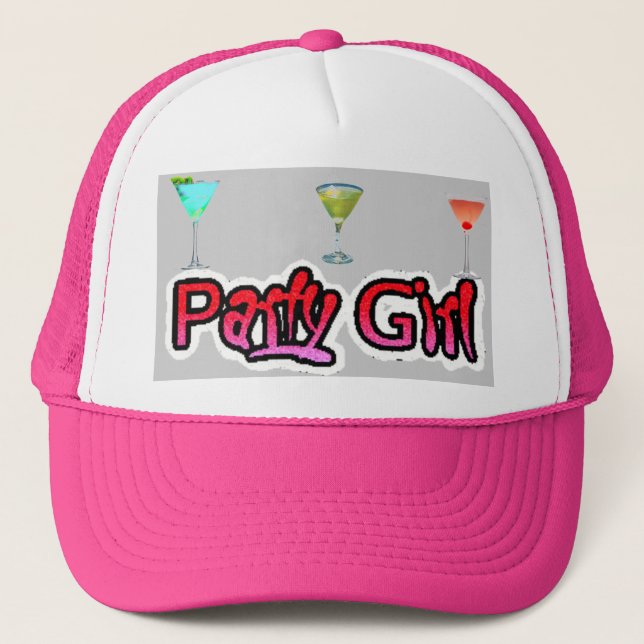 Party Girl Hat (Pink) (Front)