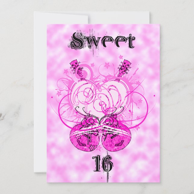 Party Girl Sweet 16 Birthday Invitation (Front)