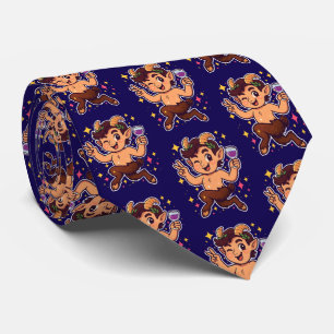 Party Goat: Cute Satyr Tie