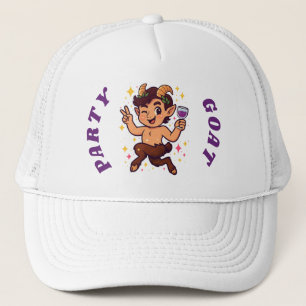 Party Goat: Cute Satyr Trucker Hat