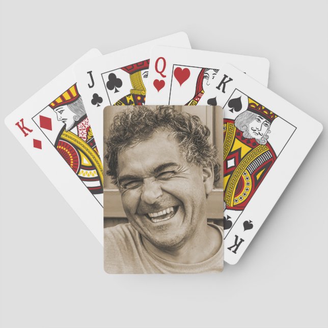 Party Guy Personalised Photo Celebration Playing Cards (Back)