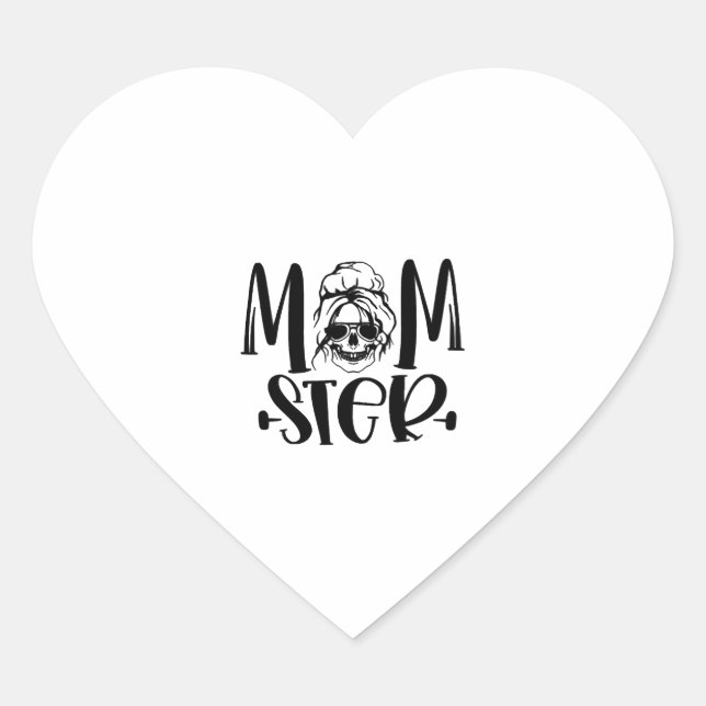 Party Halloween Momster Halloween Heart Sticker (Front)