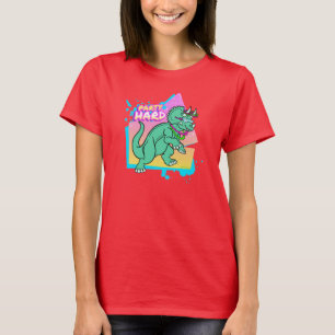 Party Hard dinosaur II -Triceratops with glowstick T-Shirt
