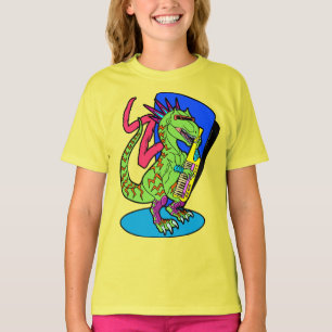 Party Hard Dinosaur Keytar T-Shirt