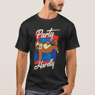 Party Hardly Party Pooper Sloth T-Shirt