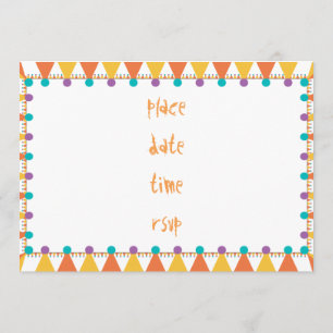 party hat invitation